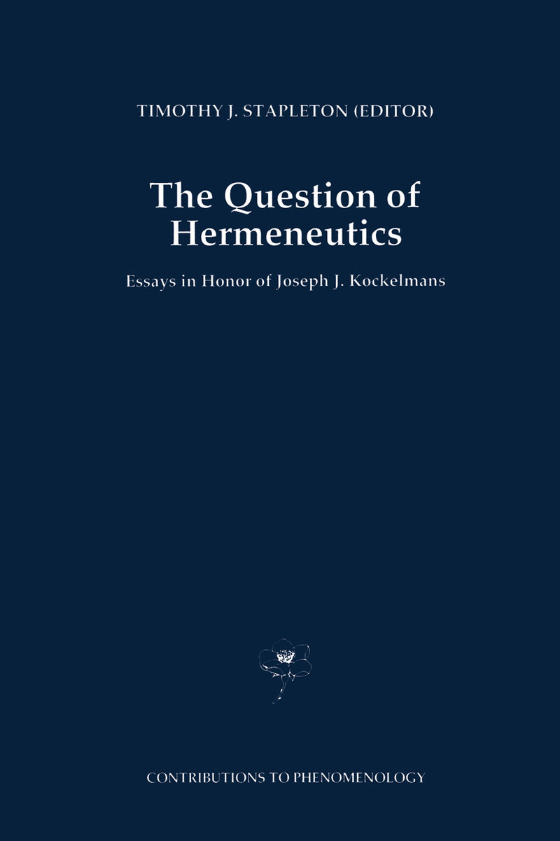 The Question of Hermeneutics