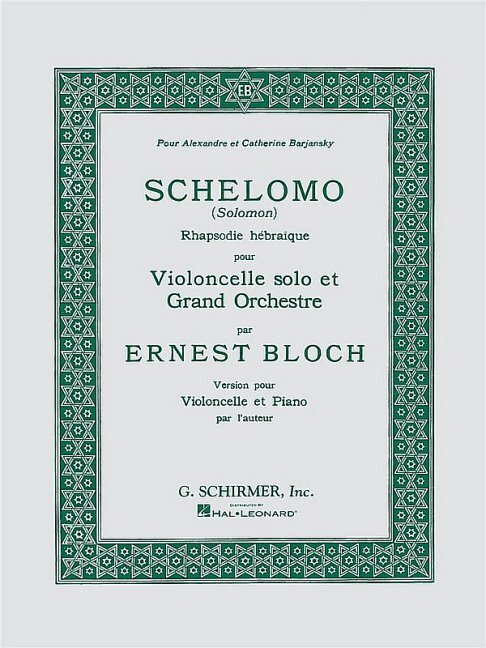 Schelomo, für Cello und Klavier