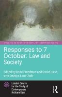 Responses to 7 October: Law and Society