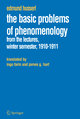 The Basic Problems of Phenomenology