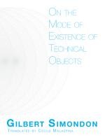 On the Mode of Existence of Technical Objects