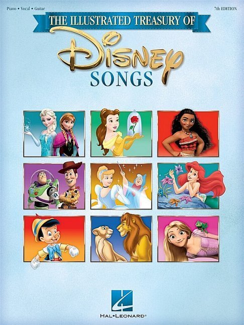 The Illustrated Treasury Of Disney Songs 7Th Edition Pvg Book