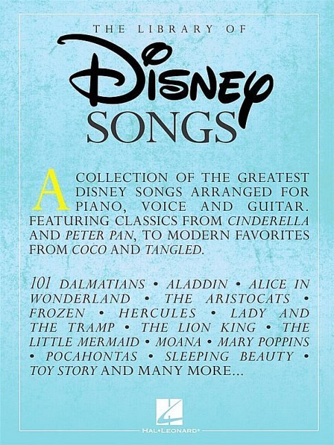 The Library of Disney Songs: songbook piano/vocal/guitar