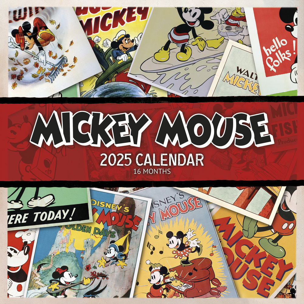 Pyramid - Mickey & Minnie Mouse 2025 Broschürenkalender, 30x30cm, Kalender für Fans der beliebten Disney-Ikonen, Monatskalender für die ganze Familie, nachhaltig nur mit Papierumschlag