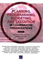 Planning, Programming, Budgeting, and Execution in Comparative Organizations