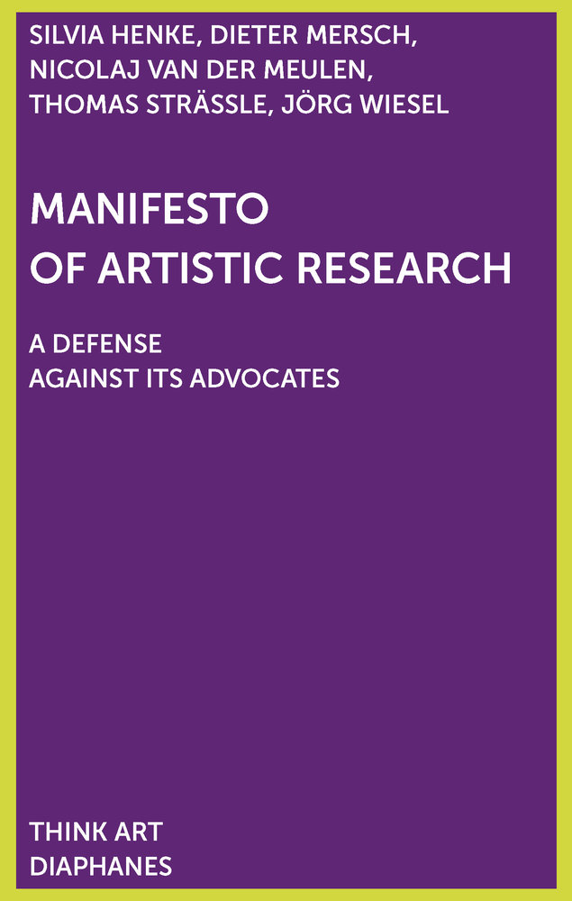 Manifesto of Artistic Research