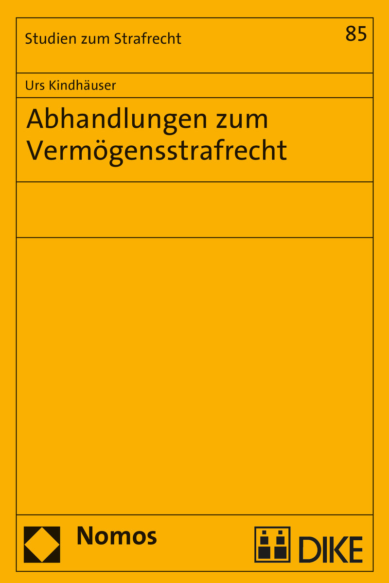 Abhandlungen zum Vermögensstrafrecht