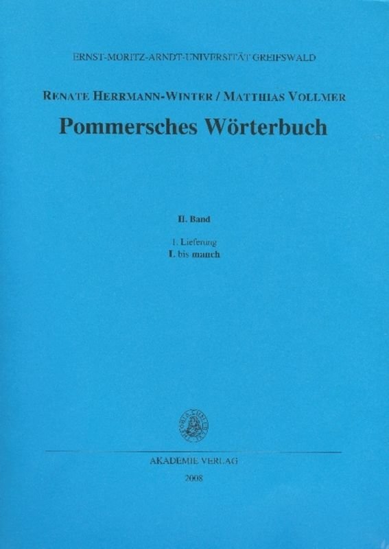 Pommersches Wörterbuch / L bis manch