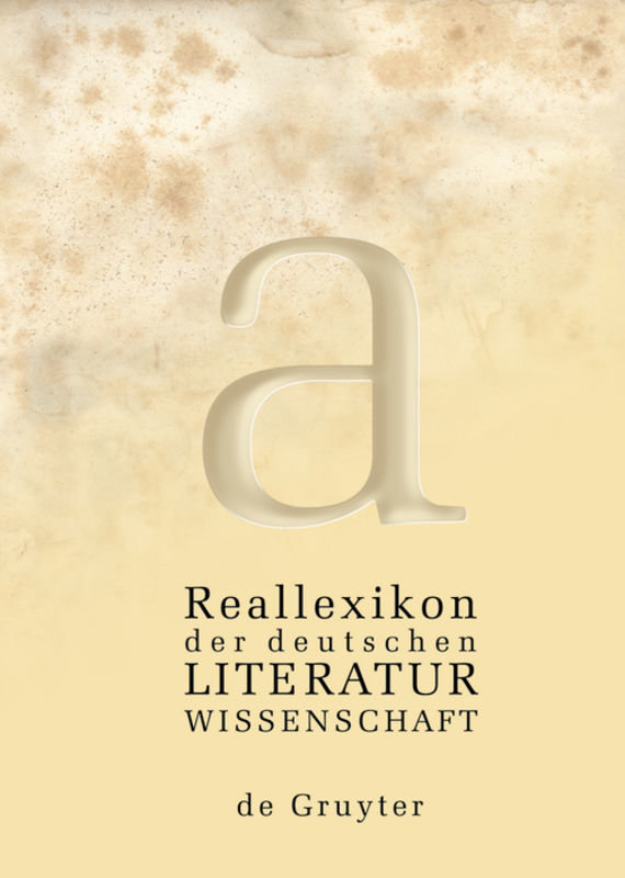 Reallexikon der deutschen Literaturwissenschaft