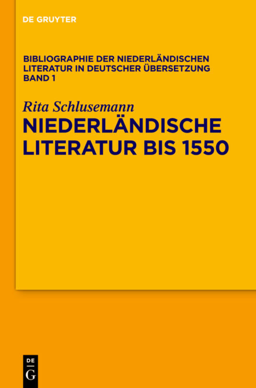 Bibliographie der niederländischen Literatur in deutscher Übersetzung / Niederländische Literatur bis 1550