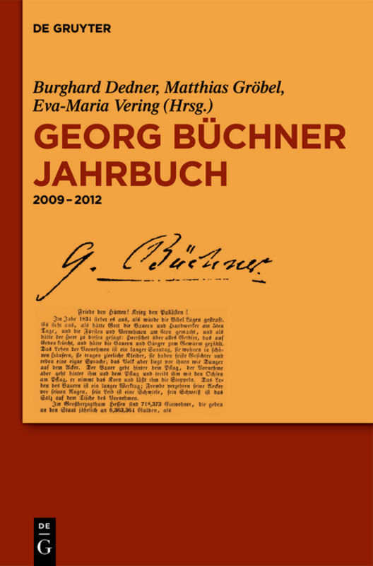 Georg Büchner Jahrbuch / 2009â2012