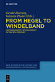 From Hegel to Windelband