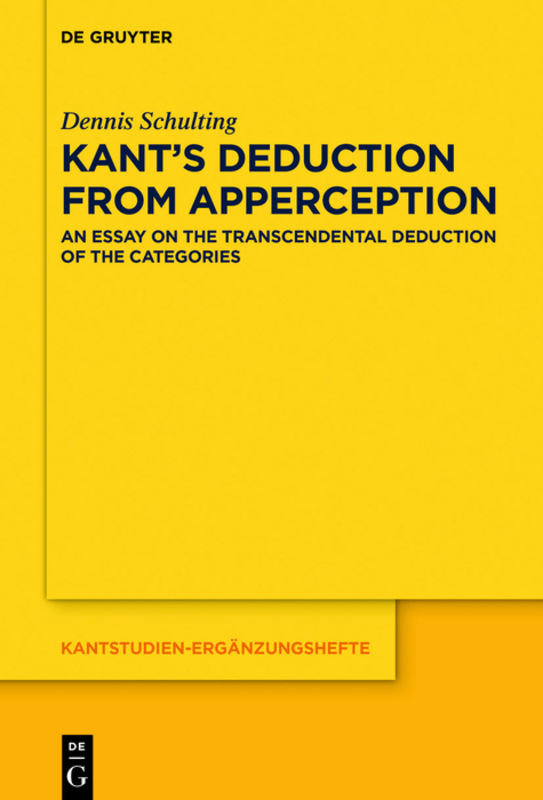 Kant´s Deduction From Apperception