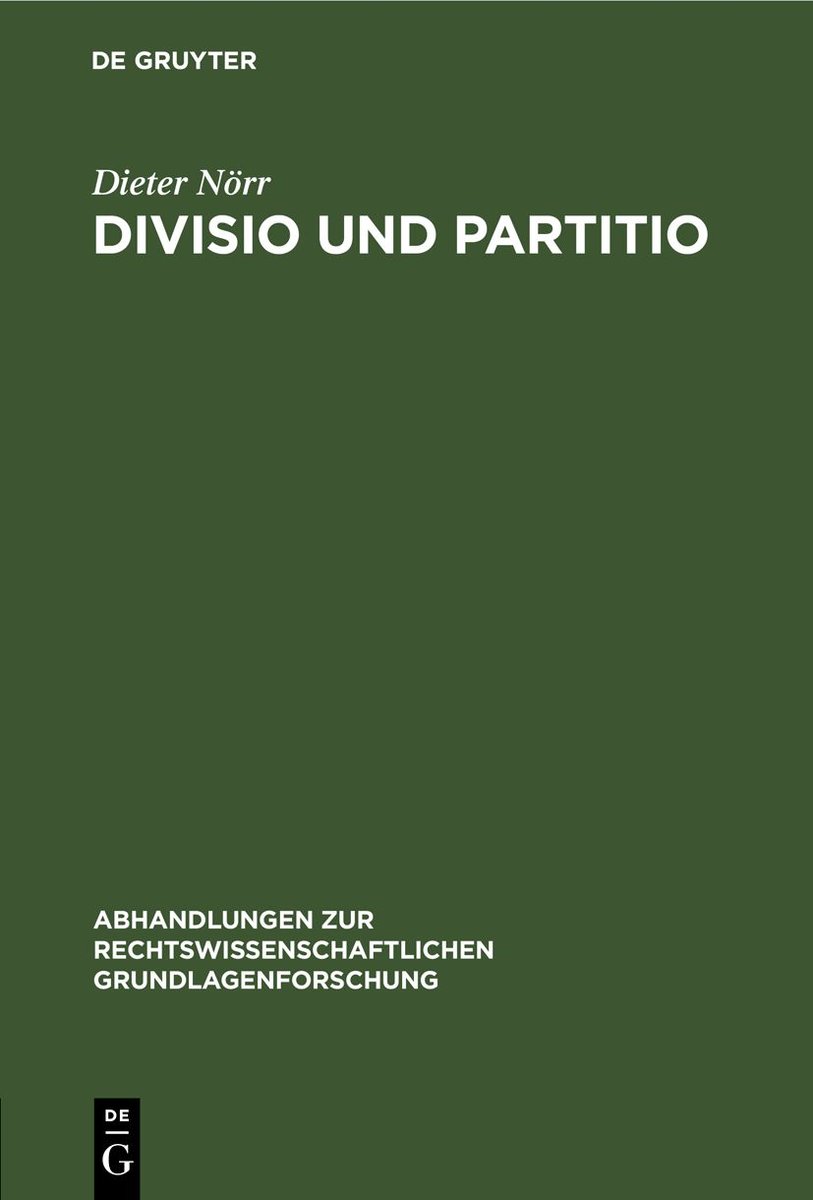 Divisio und Partitio