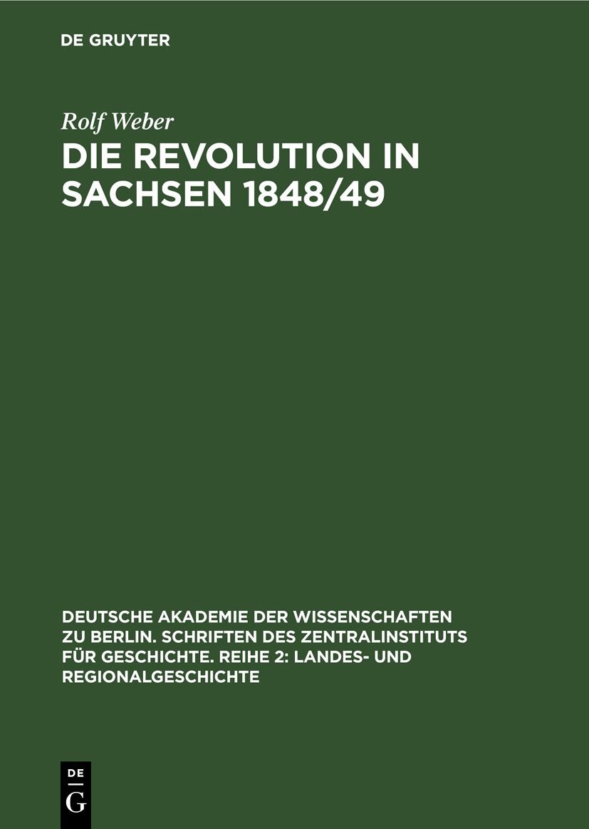 Die Revolution in Sachsen 1848/49