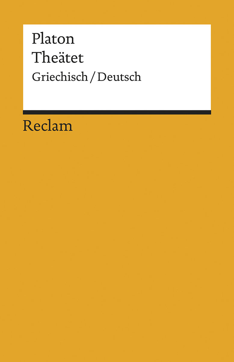 Theätet. Griechisch/Deutsch