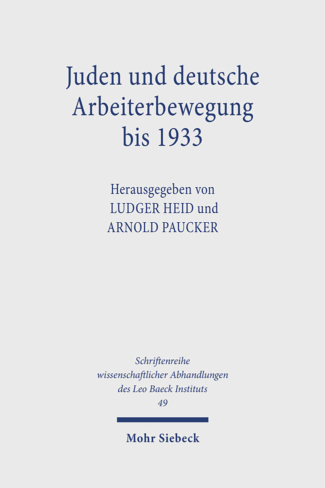 Juden und deutsche Arbeiterbewegung bis 1933