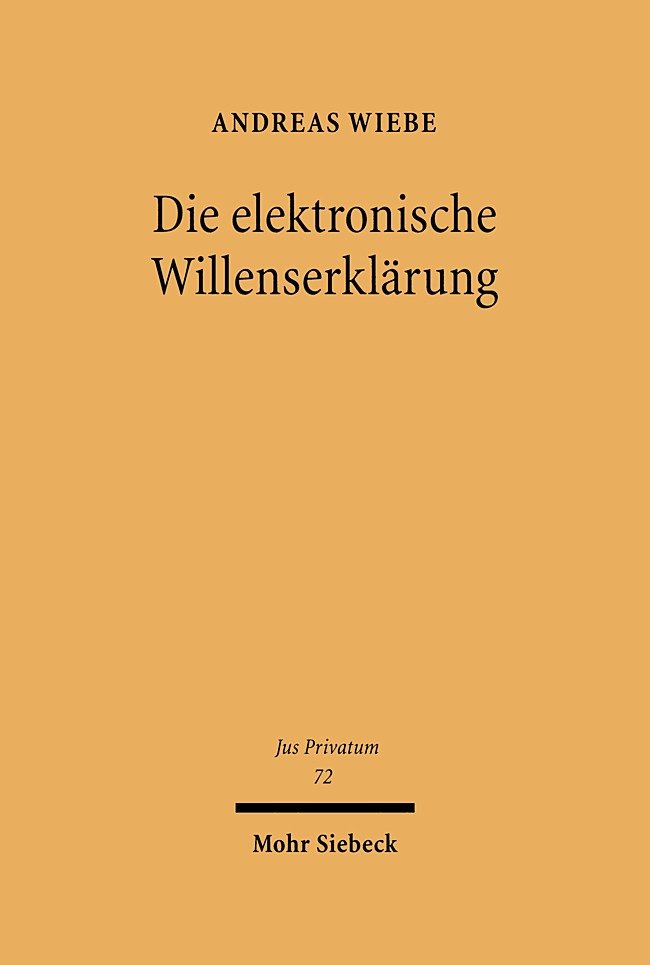 Die elektronische Willenserklärung