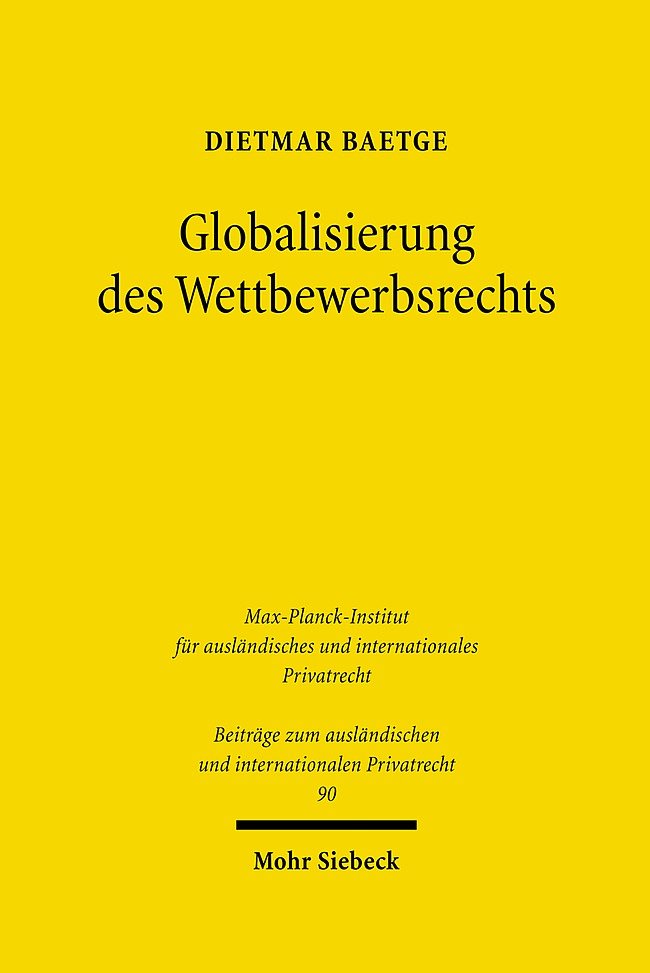 Globalisierung des Wettbewerbsrechts