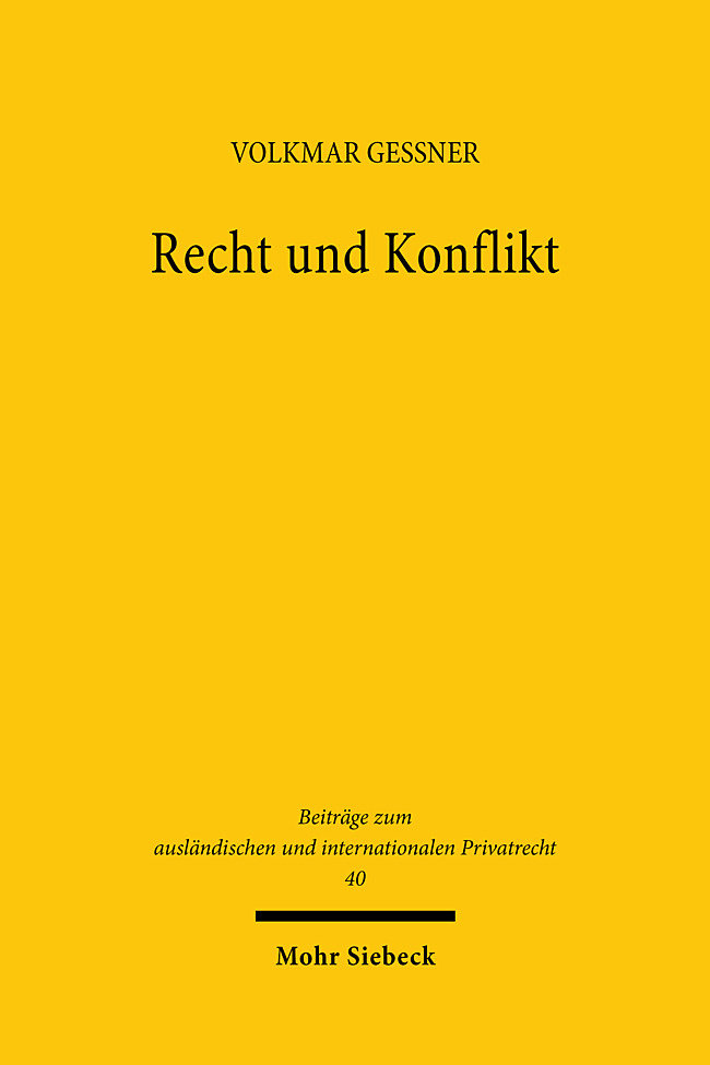 Recht und Konflikt