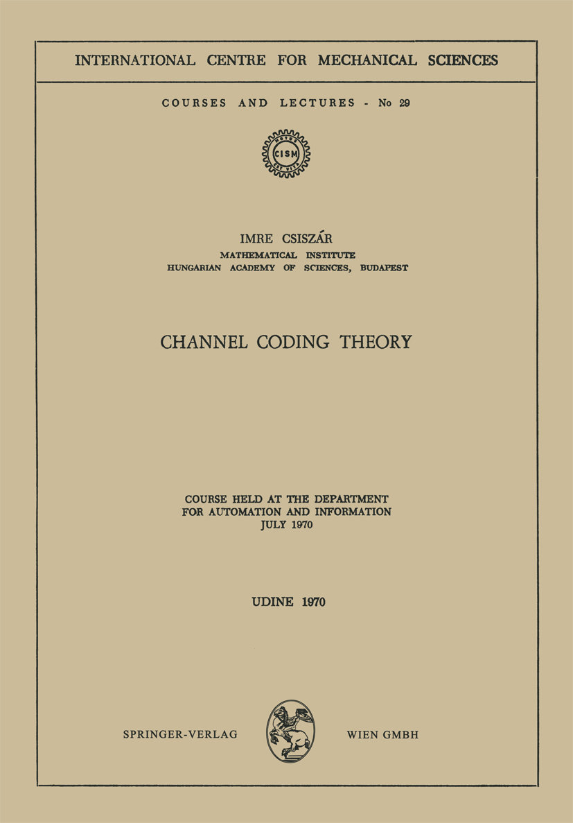 Channel Coding Theory