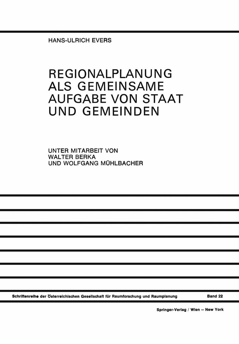 Regionalplanung als Gemeinsame Aufgabe von Staat und Gemeinden