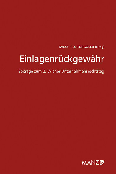 Einlagenrückgewähr 2. Wiener Unternehmensrechtstag