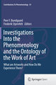 Investigations Into the Phenomenology and the Ontology of the Work of Art