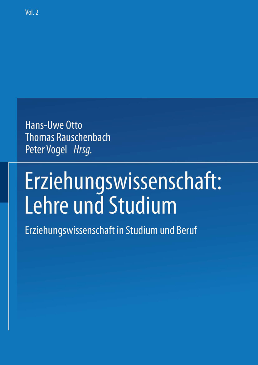 Erziehungswissenschaft: Lehre und Studium