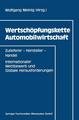 Wertschöpfungskette Automobilwirtschaft