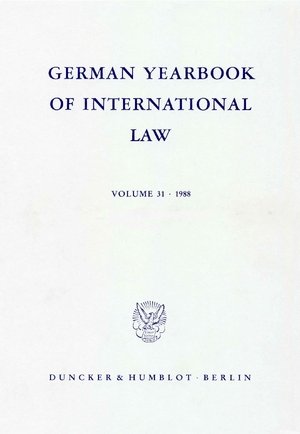 German Yearbook of International Law / Jahrbuch für Internationales Recht.