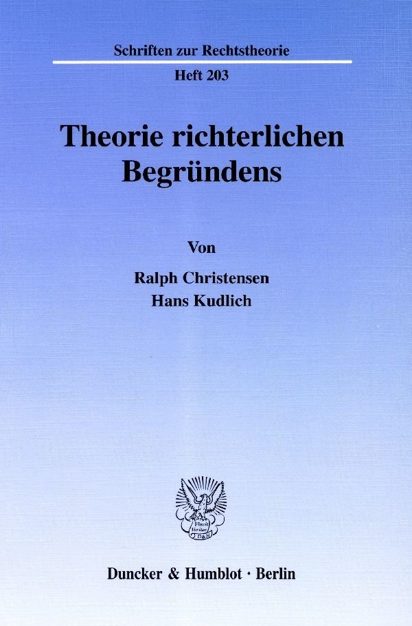 Theorie richterlichen Begründens.