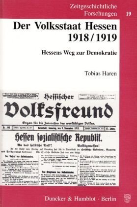 Der Volksstaat Hessen 1918/1919.