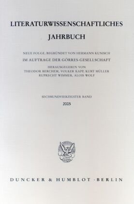 Literaturwissenschaftliches Jahrbuch. Bd.46/2005