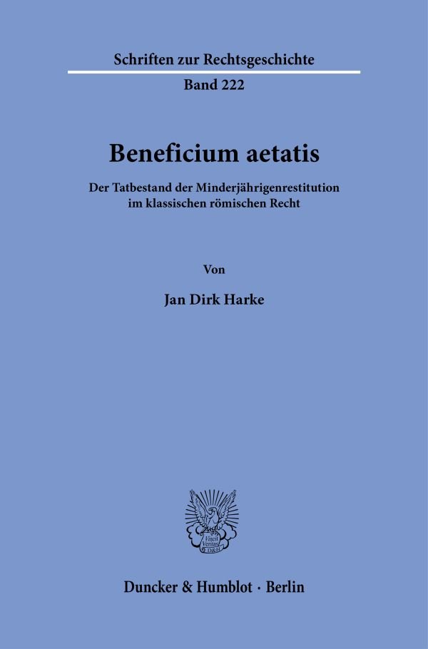 Beneficium aetatis.