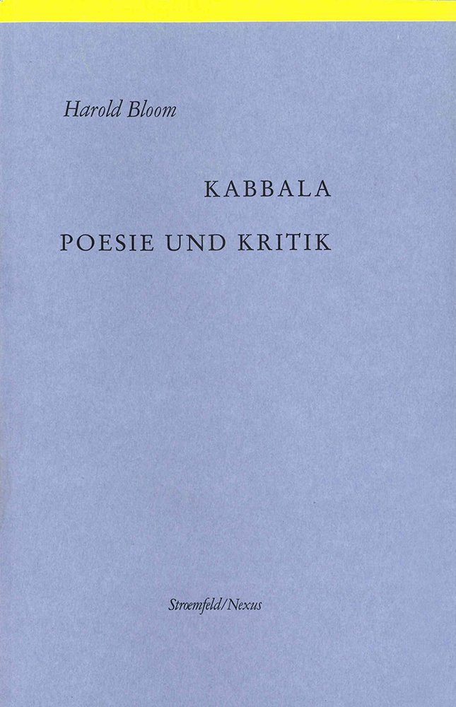 Kabbala - Poesie und Kririk