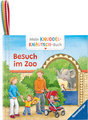 Mein Knuddel-Knautsch-Buch: Besuch im Zoo; weiches Stoffbuch, waschbares Badebuch, Babyspielzeug ab 6 Monate