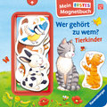 Mein erstes Magnetbuch: Wer gehört zu wem? Tierkinder - Magnet-Spielbuch ab 12 Monaten, Kinderbuch ab 1 Jahr