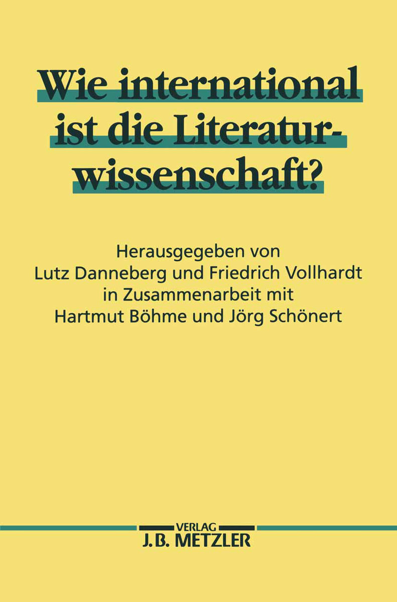 Wie international ist die Literaturwissenschaft?