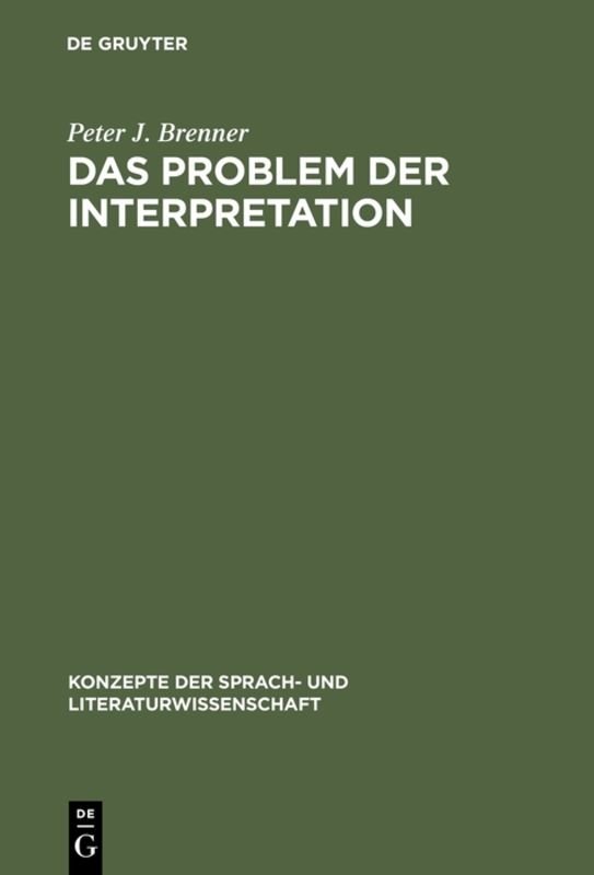 Das Problem der Interpretation