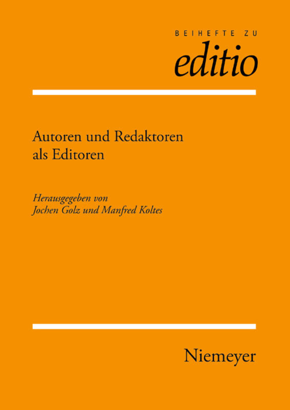 Autoren und Redaktoren als Editoren