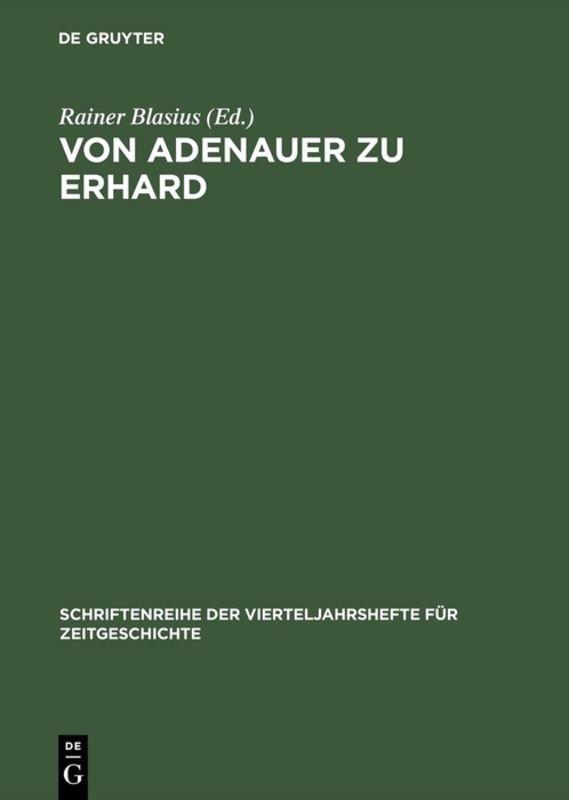 Von Adenauer zu Erhard