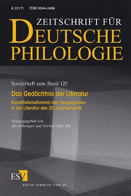 Das Gedächtnis der Literatur