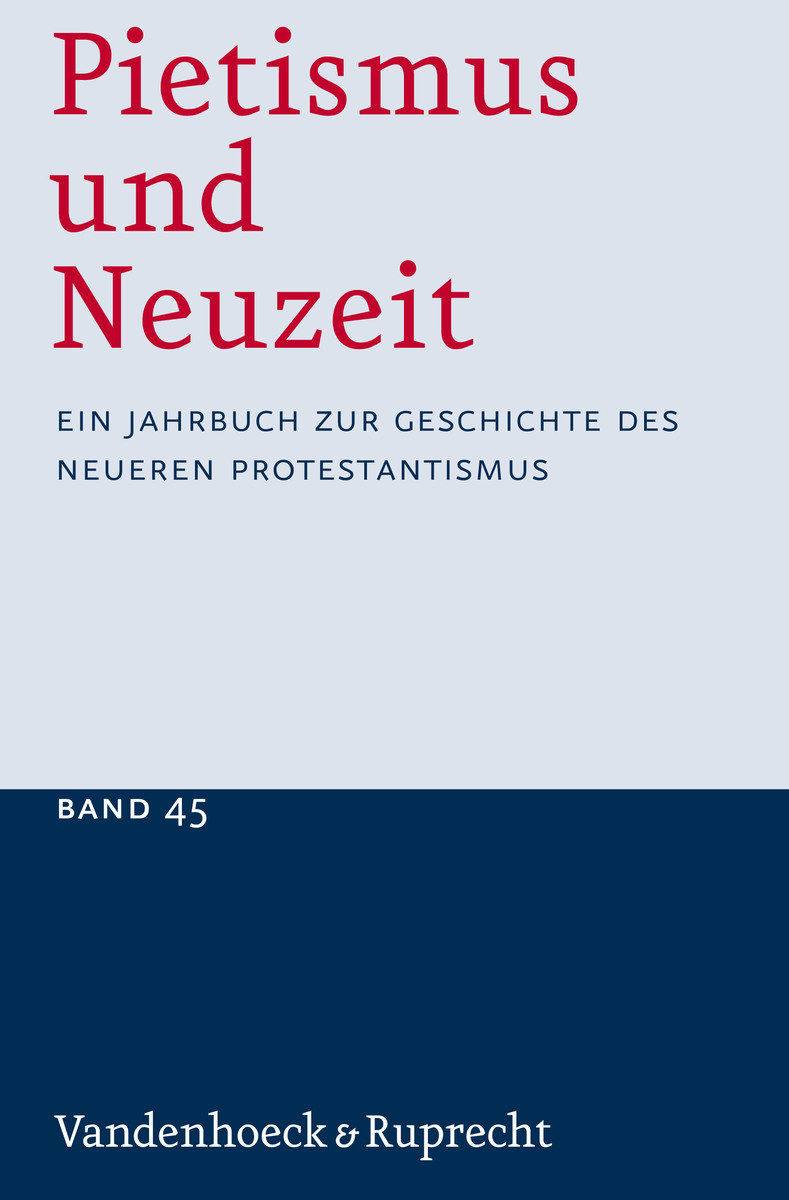 Pietismus und Neuzeit Band 45 - 2019