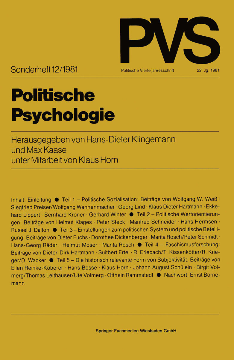 Politische Psychologie