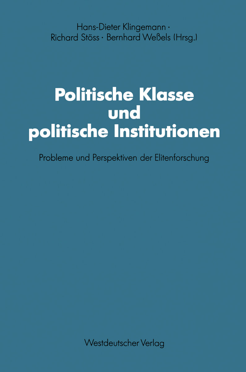 Politische Klasse und politische Institutionen