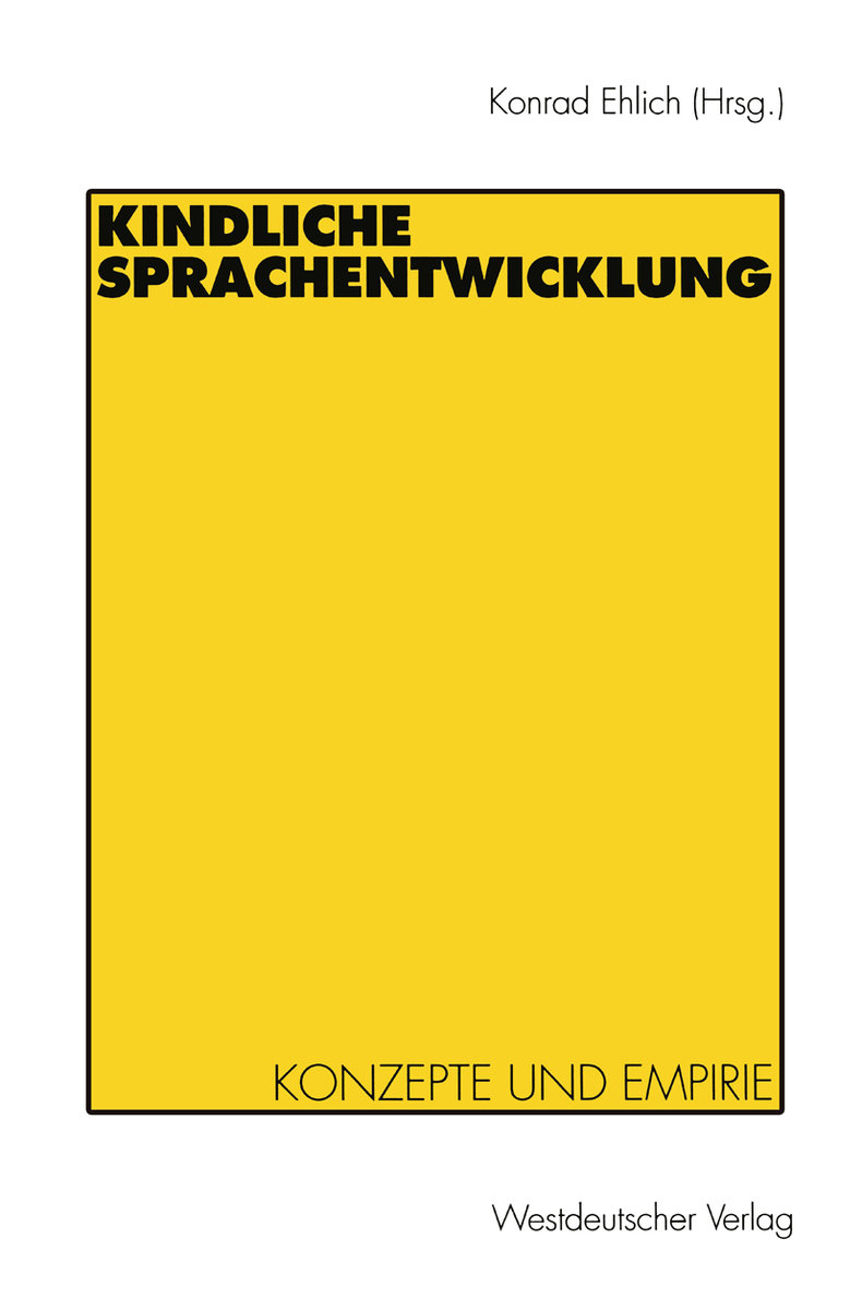 Kindliche Sprachentwicklung