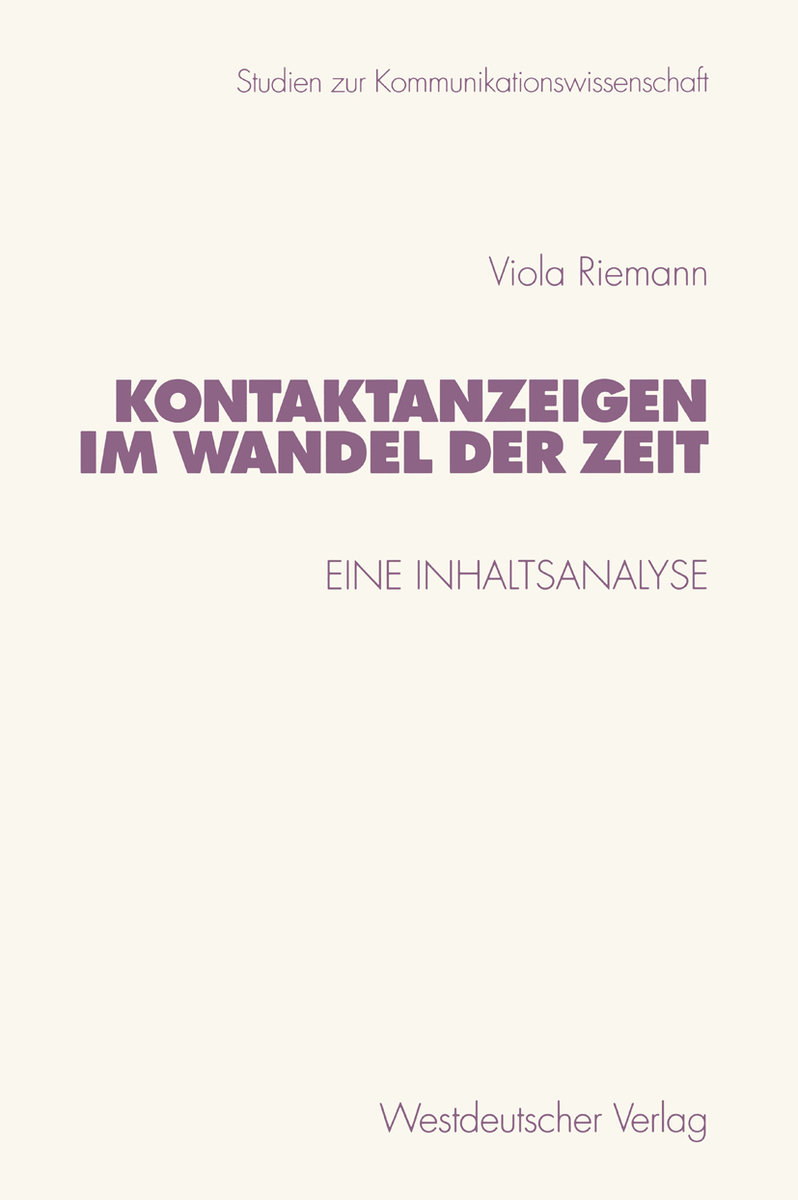 Kontaktanzeigen im Wandel der Zeit