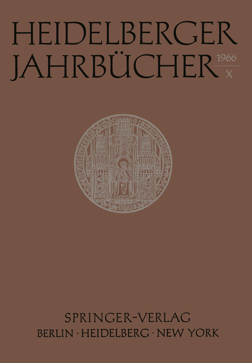 Heidelberger Jahrbücher X