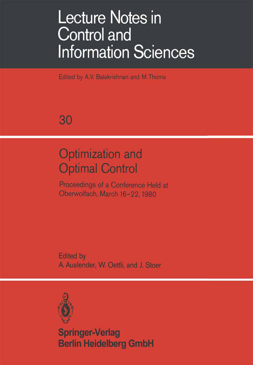 Optimization and Optimal Control